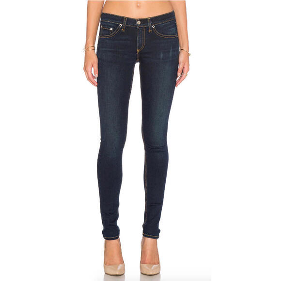 Revolve Rag & Bone Blue Skinny Bedford blue Stretchy Jeans size 26 NWT $195msrp